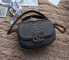 2018 Chanel messenger bag Real Python leather