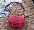2018 Chanel messenger bag Real Python leather