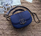 2018 Chanel messenger bag Real Python leather