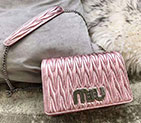 2018 DELICE MIU LOGO MATELASSE LEATHER BAG 5BF069