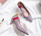 2018 Dior women shoes in velvet Heel 6.5cm DSW0306