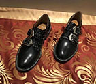 2018 Givenchy women shoes in Calfskin leather with rivet GCW0041