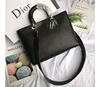 2018 LARGE LADY DIOR BAG IN CANYON GRAINED LAMBSKIN 0584