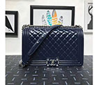 2018 Le Boy Chanel Flap Shoulder Bag in Original Pleated Crumpled Calfskin A67088 A67088