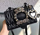 2018 Miu Miu LADY MATELASSE LEATHER SHOULDER BAG