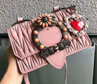 2018 Miu Miu LADY MATELASSE LEATHER SHOULDER BAG