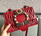 2018 Miu Miu LADY MATELASSE LEATHER SHOULDER BAG