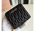 2018 Miu Miu MADRAS GOAT LEATHER WALLET 5ML522