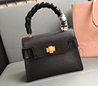2018 Miu Miu MADRAS LEATHER MIU CLICK HANDBAG