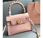 2018 Miu Miu MADRAS LEATHER MIU CLICK HANDBAG