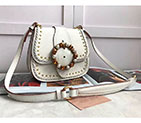 2018 Miu Miu MADRAS LEATHER MIU MIU DAHLIA BAG