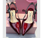 2018 Miu Miu women shoes in Patent leather Heel Height 5.5cm