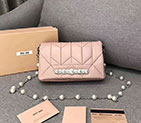 2018 MiuMiu Flag Clutch bag in Nappa Lambskin LEATHER 5BD063