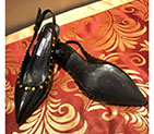 2018 Prada women Sandal in leather with rivet PSW0285