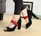2018 Prada women shoes in Nubuck leather Heel 9.5cm PSW0290