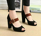 2018 Prada women shoes in Nubuck leather Heel 9.5cm PSW0289