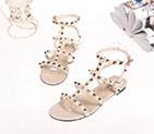 2018 Valentino women Flat Sandal in Calfskin with rivet VN0571