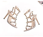 2018 Valentino women Sandal in Calfskin with rivet Heel 10cm