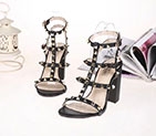 2018 Valentino women Sandal in Calfskin with rivet Heel 10cm