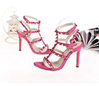 2018 Valentino women Sandal in Calfskin with rivet Heel 10cm