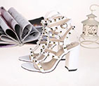 2018 Valentino women Sandal in Calfskin with rivet Heel 10cm