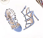 2018 Valentino women Sandal in Calfskin with rivet Heel 10cm