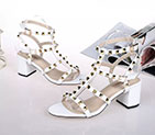 2018 Valentino women Sandal in Calfskin with rivet Heel 5.5cm VN0532