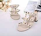 2018 Valentino women Sandal in Calfskin with rivet Heel 5.5cm VN0547