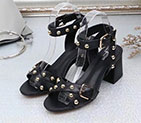 2018 Valentino women Sandal in Calfskin with rivet Heel 6.5cm VN0574