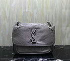 2018 YSL Baby Niki Chain Bag in Crinkled Quilted Leather 533037