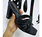 2018 Yves Saint Laurent(YSL) women Slippers in Calfskin Heel 9cm YSLWS0110