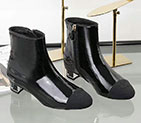 2018 chanle women Boots in Patent leather Heel 3.5cm