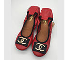 2018 chanle women Dancing shoes in Calfskin CHW1755