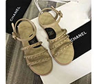 2018 chanle women Sandal in Calfskin CHW2114