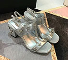 2018 chanle women Sandal in Calfskin Heel 8cm CHW1984