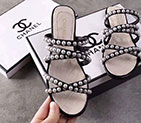 2018 chanle women Sandal in Calfskin with pearl CHW1774