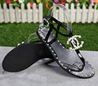 2018 chanle women Sandal in Calfskin with pearl CHW1744