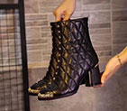 2018 chanle women boots in Calfskin Heel Height 7.5cm