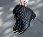 2018 chanle women boots in Lambskin Heel Height 4cm