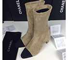 2018 chanle women boots in Stretch Calfskin leather