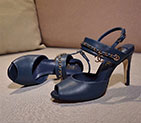 2018 chanle women shoes in Calfskin Heel 9.5cm CHW1977