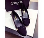 2018 chanle women shoes in Lambskin Heel 4cm CHW1795