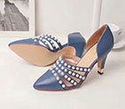 2018 chanle women shoes in Lambskin heel 9cm CHW2111