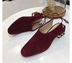 2018 chanle women shoes in Nubuck leather Heel 5cm