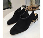 2018 chanle women shoes in Nubuck leather Heel 5cm