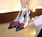 2018 gucci women Sandal in Calfskin Heel 7.5cm GWS857