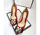 2018 gucci women shoes in Calfskin leather Heel 7.5cm GWS745