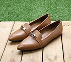 2018 hermes women shoes in Calfskin Leather HWS331