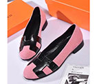 2018 hermes women shoes in leather and Nubuck HWS392
