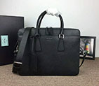 2018 prada Men leather briefcase